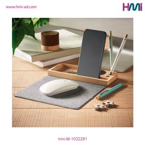 Promotional Wireless Charger Bamboo Mouse Pad with branding in Germany | Promotional Bamboo Mouse Mat with custom Logo in Germany | hmi-M-1032281 | Image 10