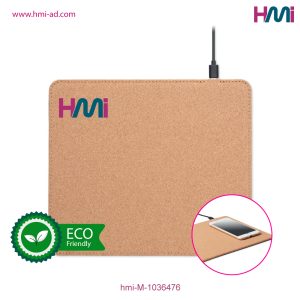 Promotional Wireless Charger Mouse Mat with branding in Germany | Promotional Eco-Friendly Mouse Pad with Logo branding in Germany | hmi-M-1036576 | Image 02