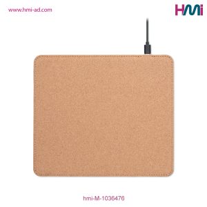 Promotional Wireless Charger Mouse Mat with branding in Germany | Promotional Eco-Friendly Mouse Pad with Logo branding in Germany | hmi-M-1036576 | Image 03