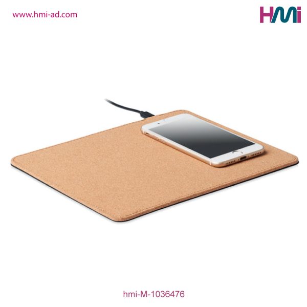 Promotional Wireless Charger Mouse Mat with branding in Germany | Promotional Eco-Friendly Mouse Pad with Logo branding in Germany | hmi-M-1036576 | Image 04