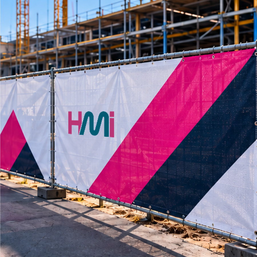 Fence banner printing for transport and logistics companies in Germany