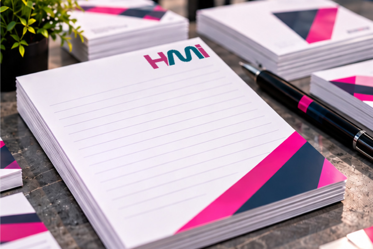 Branded writing pads and printed stationery for transport companies in Germany