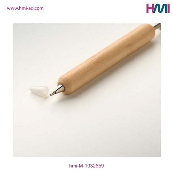 Promotional Bamboo Heart Ball Pen with logo branding in Germany | Promotional Eco-Friendly Ball Pen with logo | HMi | hmi-ad | 03