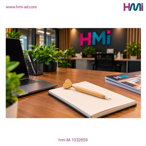 Promotional Bamboo Heart Ball Pen with logo branding in Germany | Promotional Eco-Friendly Ball Pen with logo | HMi | hmi-ad | 05