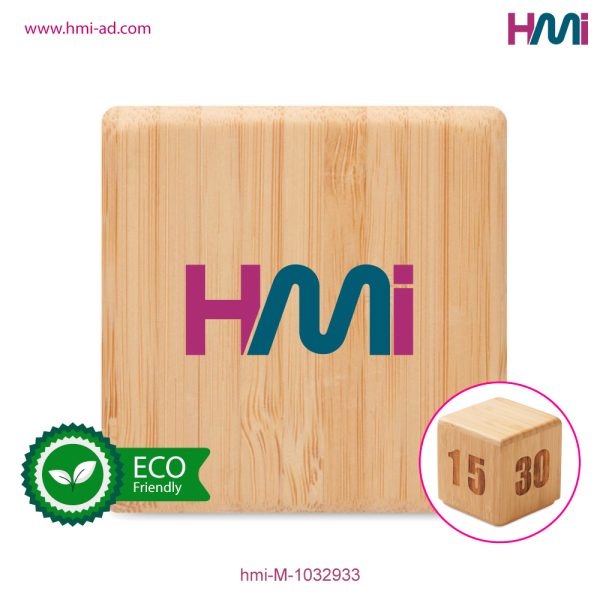Promotional Bamboo Timer with logo branding in Germany | Promotional Bamboo twist Timer with Logo in Germany | HMi | hmi-ad | 02