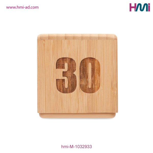 Promotional Bamboo Timer with logo branding in Germany | Promotional Bamboo twist Timer with Logo in Germany | HMi | hmi-ad | 06