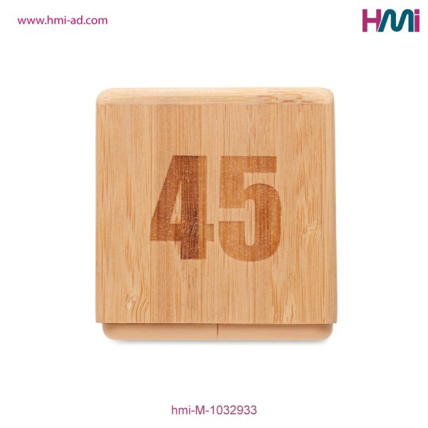 Promotional Bamboo Timer with logo branding in Germany | Promotional Bamboo twist Timer with Logo in Germany | HMi | hmi-ad | 07
