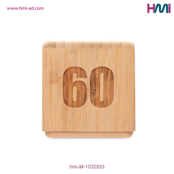 Promotional Bamboo Timer with logo branding in Germany | Promotional Bamboo twist Timer with Logo in Germany | HMi | hmi-ad | 08