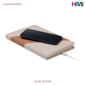 Promotional Notebook with Wireless Charging | Promotional Eco-Friendly Notebook with custom logo | HMi | hmi-ad | 03