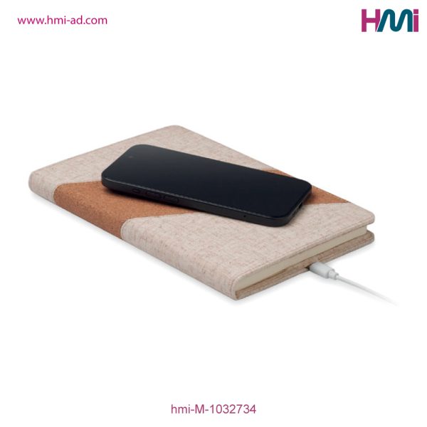 Promotional Notebook with Wireless Charging | Promotional Eco-Friendly Notebook with custom logo | HMi | hmi-ad | 03