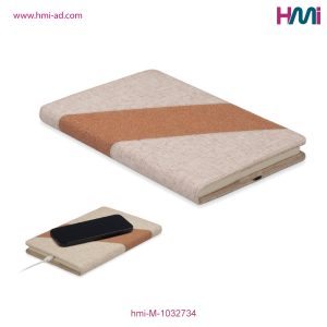 Promotional Notebook with Wireless Charging | Promotional Eco-Friendly Notebook with custom logo | HMi | hmi-ad | 05
