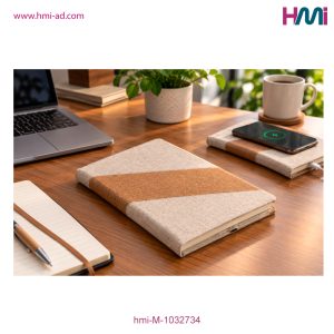 Promotional Notebook with Wireless Charging | Promotional Eco-Friendly Notebook with custom logo | HMi | hmi-ad | 06