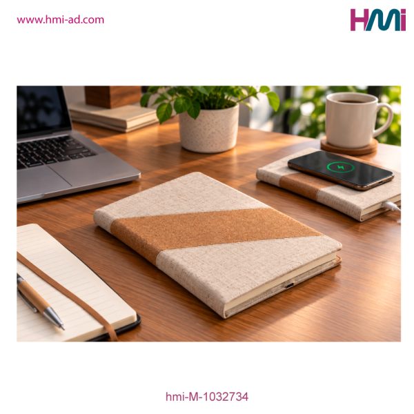 Promotional Notebook with Wireless Charging | Promotional Eco-Friendly Notebook with custom logo | HMi | hmi-ad | 06