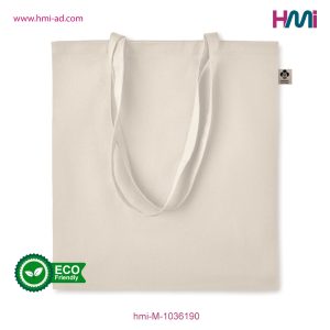 Promotional Organic Cotton Bag 90 | Promotional Organic Bag with branding in Germany | hmi-ad | hmi-M-1036190