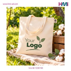 Promotional Organic Cotton Bag 90 | Promotional Organic Bag with branding in Germany | hmi-ad | hmi-M-1036190 | 05