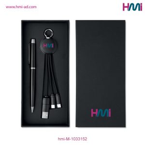 Promotional Pen & Charging Gift Set with logo in Germany | Promotional Merchandise gift set with custom Logo | HMi | hmi-ad | 05