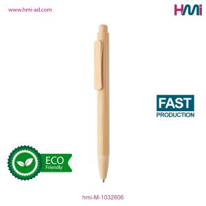 Promotional Push Button Pen with branding in Germany | Promotional Eco-Friendly Bamboo Pen with Custom Logo | HMi | hmi-ad