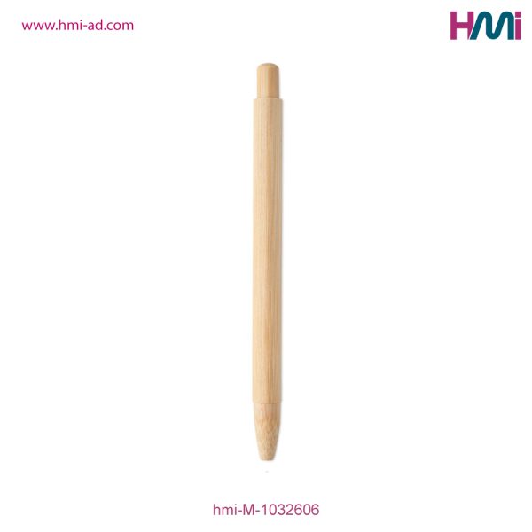 Promotional Push Button Pen with branding in Germany | Promotional Eco-Friendly Bamboo Pen with Custom Logo | HMi | hmi-ad | 04