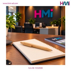 Promotional Push Button Pen with branding in Germany | Promotional Eco-Friendly Bamboo Pen with Custom Logo | HMi | hmi-ad | 07