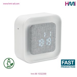 Promotional Recycled LED Clock with custom logo in Germany | Promotional Desk Clock with branding in Germany | HMi | hmi-ad