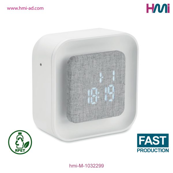 Promotional Recycled LED Clock with custom logo in Germany | Promotional Desk Clock with branding in Germany | HMi | hmi-ad