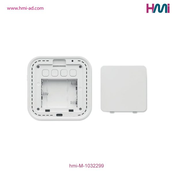 Promotional Recycled LED Clock with custom logo in Germany | Promotional Desk Clock with branding in Germany | HMi | hmi-ad | 08