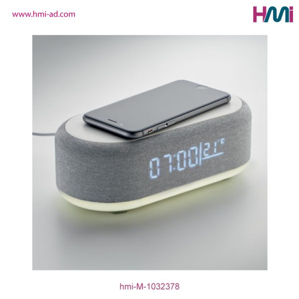 Promotional Wireless 4-in-1 Clock Station with logo branding in Germany | Promotional Technology gift item with branding in Germany | HMi | hmi-ad | 04