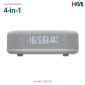 Promotional Wireless 4-in-1 Clock Station with logo branding in Germany | Promotional Technology gift item with branding in Germany | HMi | hmi-ad