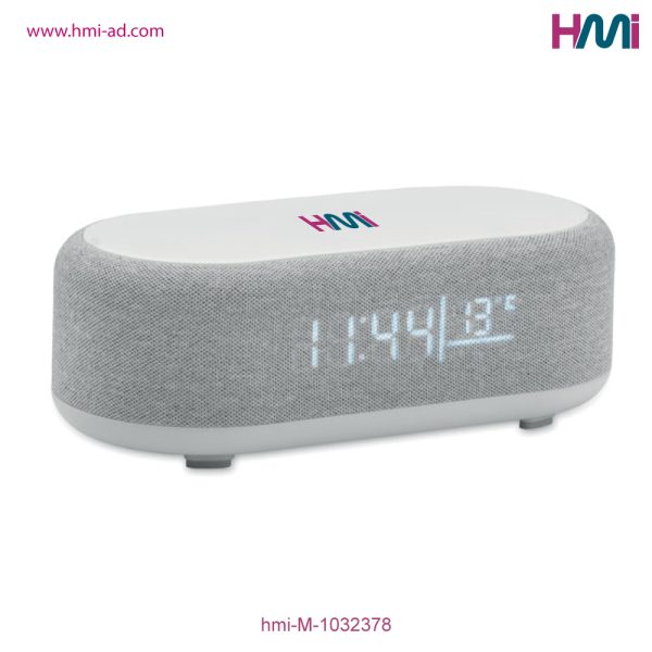 Promotional Wireless 4-in-1 Clock Station with logo branding in Germany | Promotional Technology gift item with branding in Germany | HMi | hmi-ad | 02