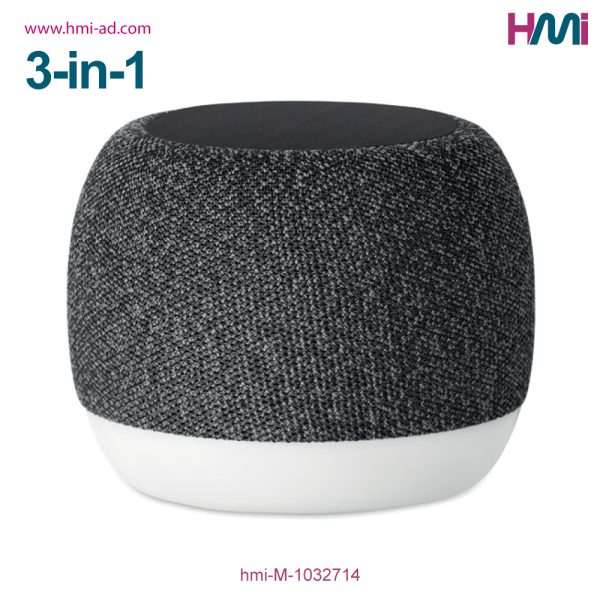 Promotional Wireless Speaker and Charger with LED with custom Logo | Promotional Wireless Charger with speaker and Logo Branding in Germany | hmi-M-1032714 | hmi-ad