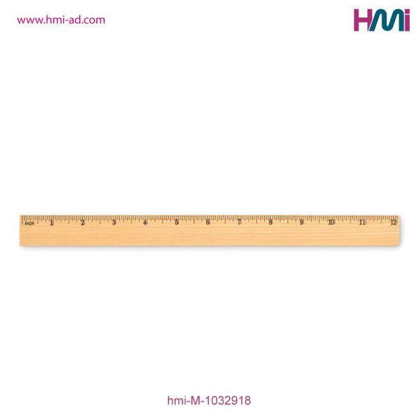 Promotional Wood Ruler with custom Logo branding | Promotional Office giveaways with branding | HMi | hmi-ad | 04