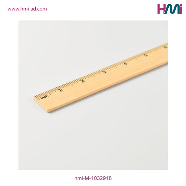 Promotional Wood Ruler with custom Logo branding | Promotional Office giveaways with branding | HMi | hmi-ad | 05