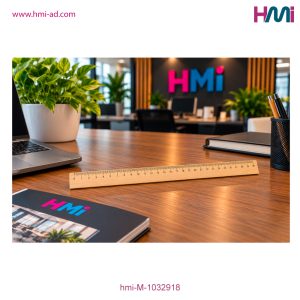 Promotional Wood Ruler with custom Logo branding | Promotional Office giveaways with branding | HMi | hmi-ad | 06
