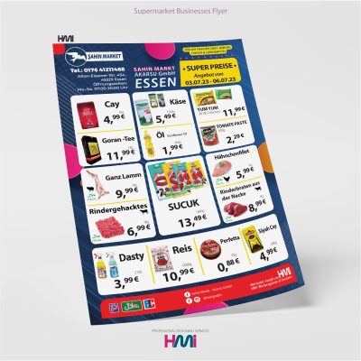 Professional Supermarket advertising with HMi GmbH | Best marketing and advertising company | Order your professional Flyers in Germany to HMi GmbH
