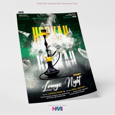 Shisha Bar Flyer design in Germany with HMi GmbH | HMi Offers professional flyer design services along with fast printing services with same day delivery in Germany | Order your flyers in Germany to HMi ad