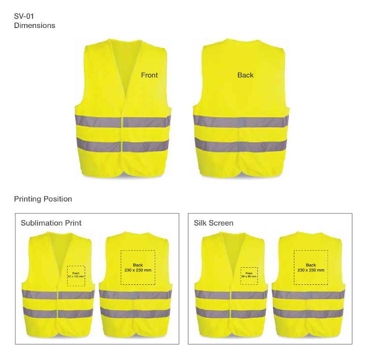 Safety Vest Printing Details